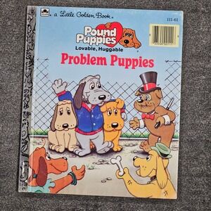 Pound Puppies Problem Puppies Little Golden Book 1986 Vintage by Justine Korman